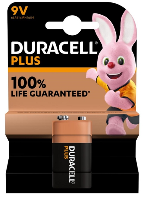 DuracellPlus 9V Battery (Pack of 1)