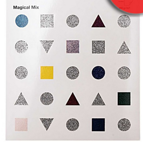 GLITTER PAPER PAD, MAGICAL MIX10 SHEETS