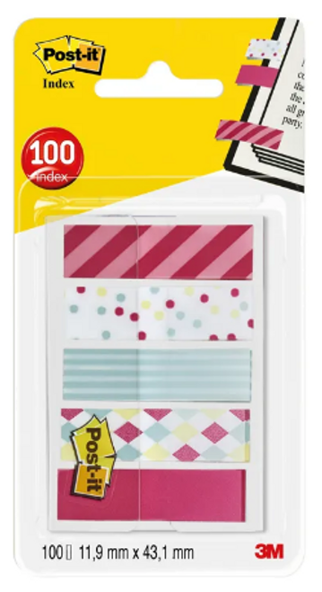 POST-IT INDEX 11.9X43.1MM CANDY P100