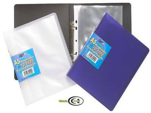 A5 RINGBINDER WITH FREE POCK