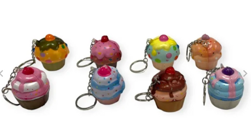 5CM SQUISHY CUPCAKE KEYRING