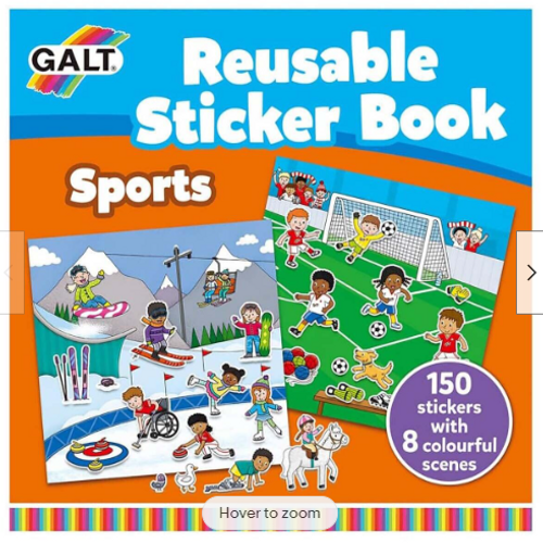 Reusable Sticker Book: Sports