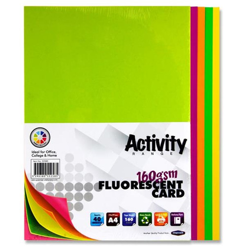 A4 160gsm ACTIVITY CARD 40 S