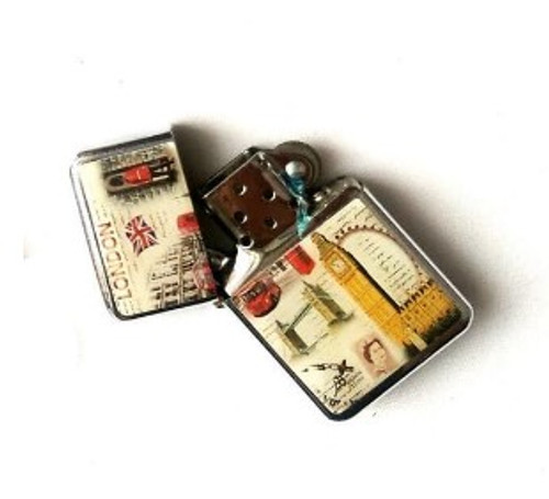 London Collage Windproof Lighter