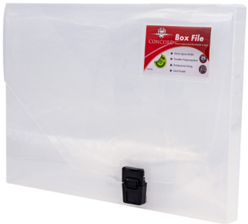 Pukka PP Document Box A4 25mm Clear