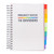 B5 White Project Book with 10 Dividers