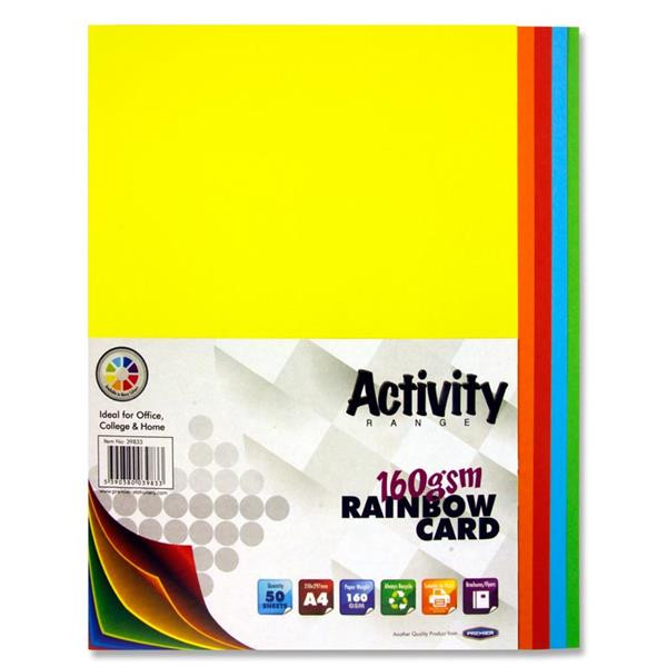 A4 160gsm ACTIVITY CARD 50 S