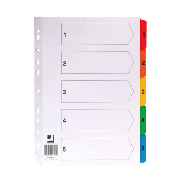 A4 MULTY COLOUR DIVIDERS 1-5