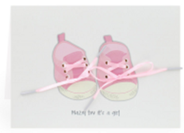 Baby Girl Card - Hand Made KJ-131