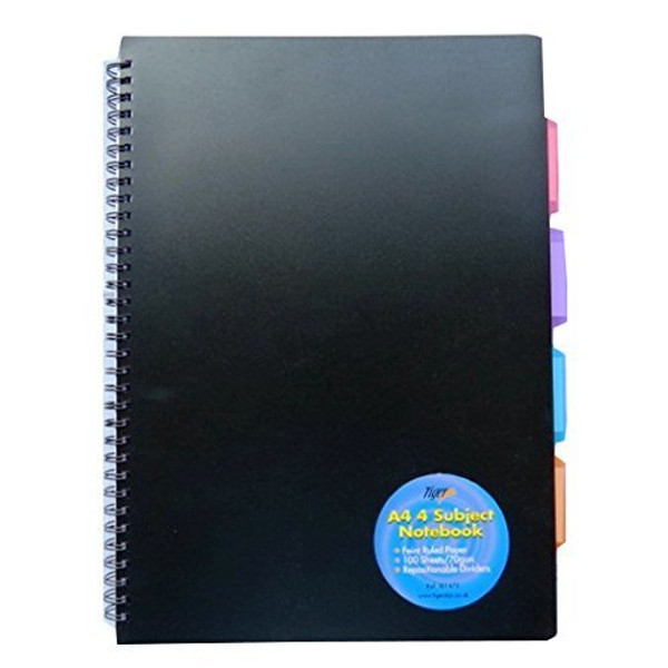 A4 4 Subject 100 Sheets Assorted