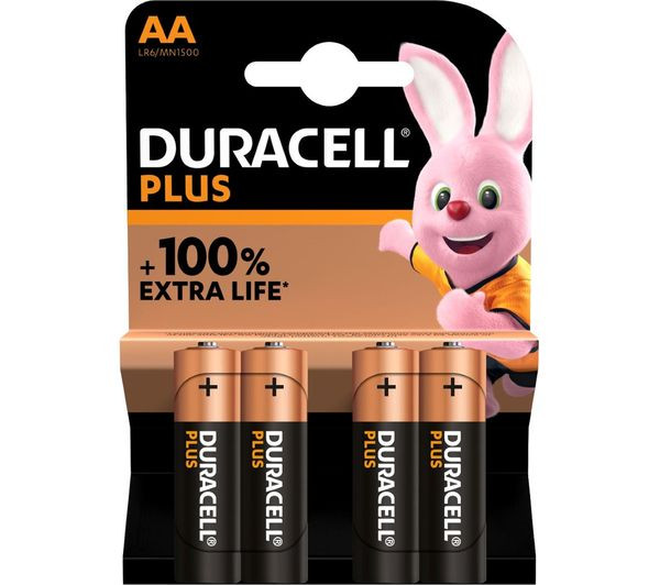 DURACELL AA Plus Batteries 4