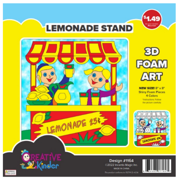 1164 Lemonade Stand 3d Foam