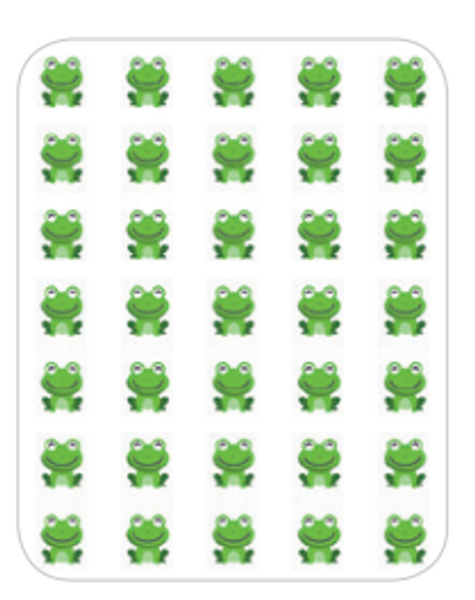 Passover frog sticker 6 sheet ST366