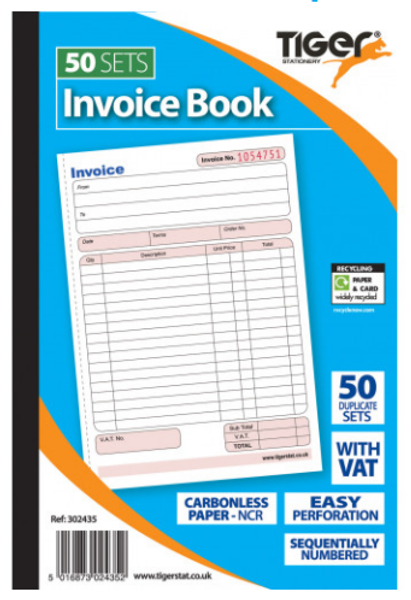 A5 Sales Invoice Duplicate Book