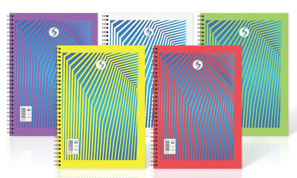 TWIN WIRE A4 PLASTIC NOTE PAD