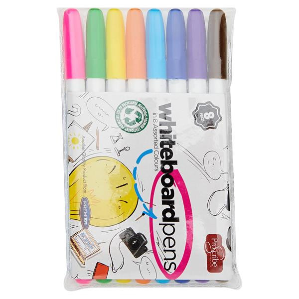 Pkt.8 Dry Wipe Whiteboard Markers