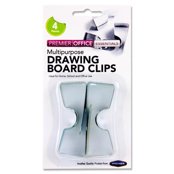 Office Card 4 Drawing Board Clips