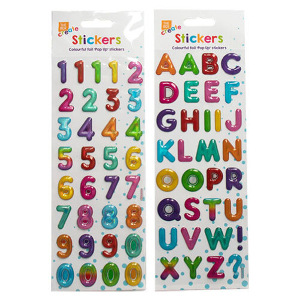 SIL - Crafing Stckers Numbers/Alphabets