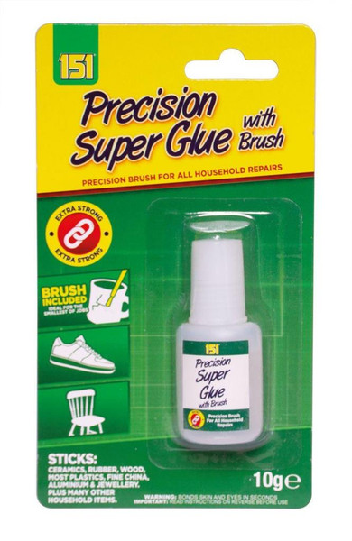 151 - Precision Super Glue W/Brush 10g