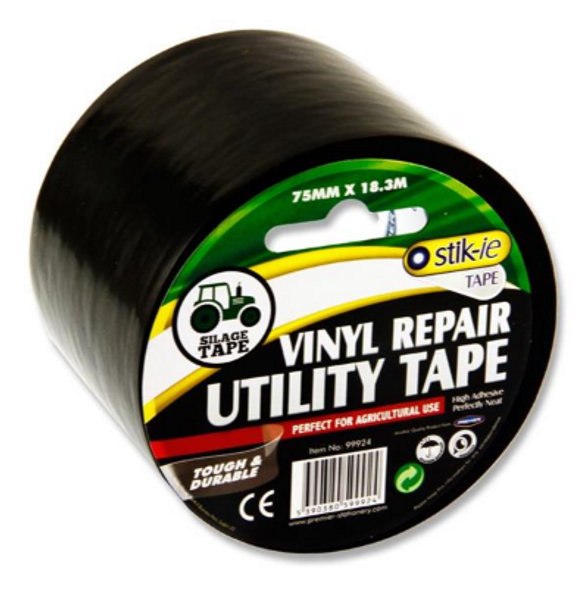 Repair Utility Tape 75mm X 18.3m - black