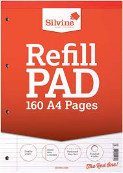 A4 REFILL PADS RED R+M