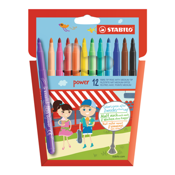 STABILO FELT TIP B 12