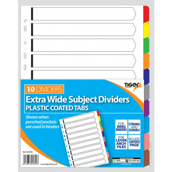 DIVIDER 10 EXTRA WIDE PL