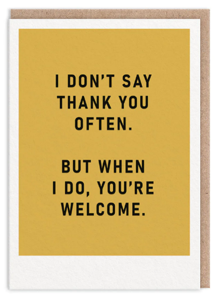 Youre Welcome Thank You Card (9796)