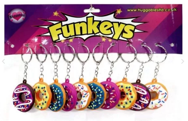 KEYRING DONUT PVC 3D