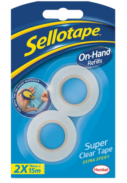 Sellotape On Hand Dispenser Refill Pack
