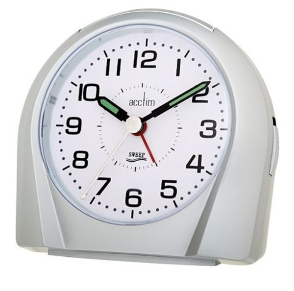 Acctim Europa Alarm Clock Silver