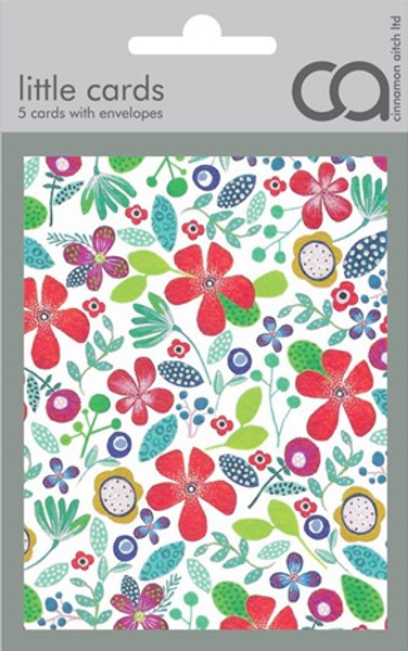 red floral pack