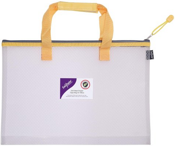 EVA Project Mesh Zippa Bag A3 HC Yellow