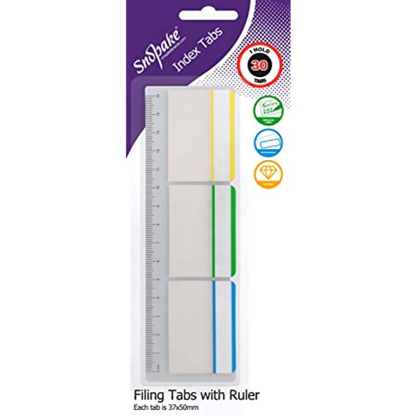 Index Tab&ruler 37x50mm 3x10sheets col