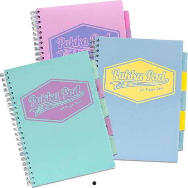 Pastel Project Book A4 Assorted 