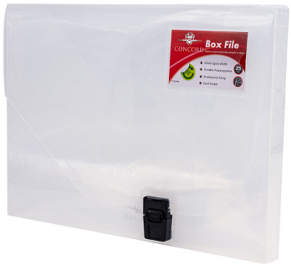 Pukka PP Document Box A4 25mm Clear