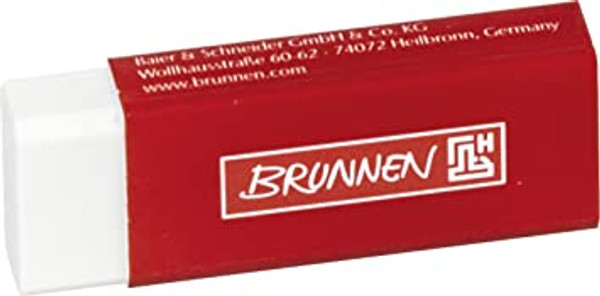 Brunnen Eraser white 6x2cm