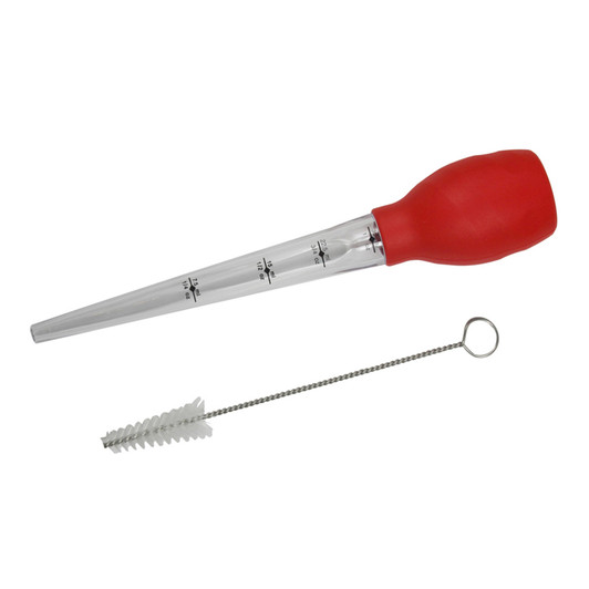 Stand-Up Baster Set With Cleaning Brush Stand-Up Baster Set With Cleaning Brush