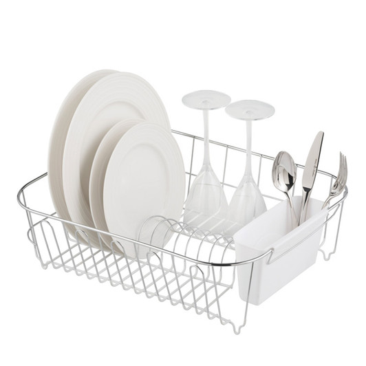 Large Slimline Dishrack - White Large Slimline Dishrack - White