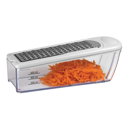Multi Functional Box Grater With 4 Blades - White Multi Functional Box Grater With 4 Blades - White