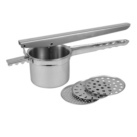 Potato Ricer With Three Interchangable Disc Blades