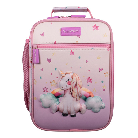 Yum Yum Kids Insulated Lunch Bag - 3D Unicorn Dreaming Yum Yum Kids Insulated Lunch Bag - 3D Unicorn Dreaming