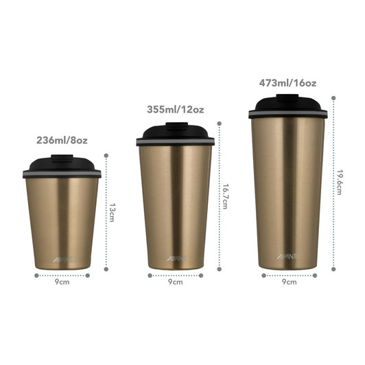 GOCUP Double Wall Insulated Cup - Champagne - 355ml GOCUP Double Wall Insulated Cup - Champagne - 355ml