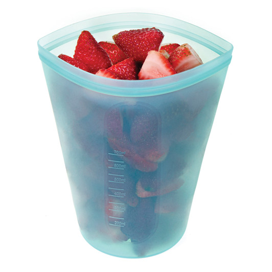 Pinch & Lock Silicone Reusable Bagss - 700ml - Blue