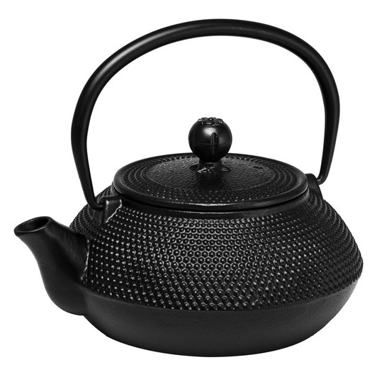 Hobnail Cast Iron Teapot - 800ml - Black