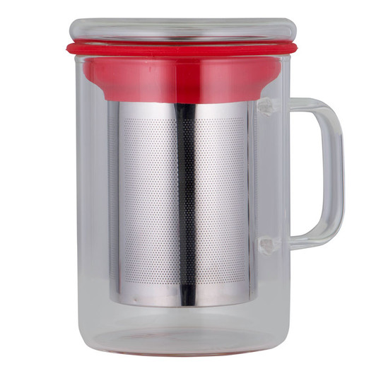 Tea Mug With Infuser - 350ml - Red Tea Mug With Infuser - 350ml - Red