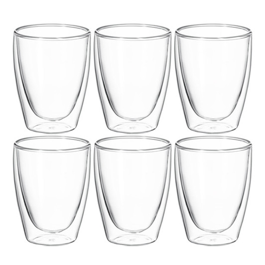 Caffe Twin Wall Glass - Set of 6 - 250ml