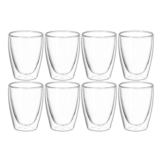 Caffe Twin Wall Glass - Set of 8 - 250ml Caffe Twin Wall Glass - Set of 8 - 250ml