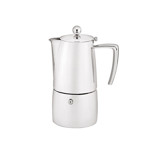 Art Deco Espresso Maker - 2 Cup / 100ml - Stainless Steel