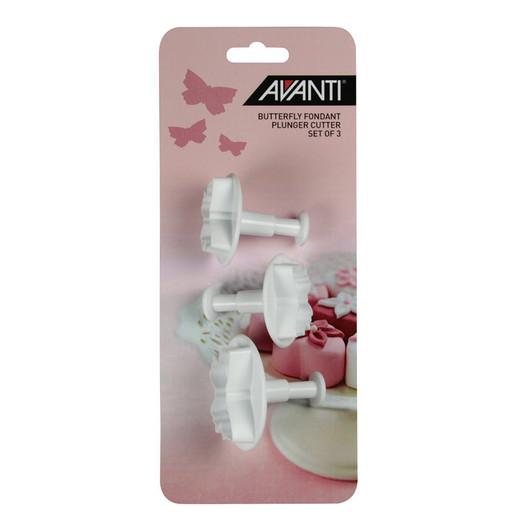 Butterfly Fondant Plunger Cutter Set - 3 Piece Butterfly Fondant Plunger Cutter Set - 3 Piece